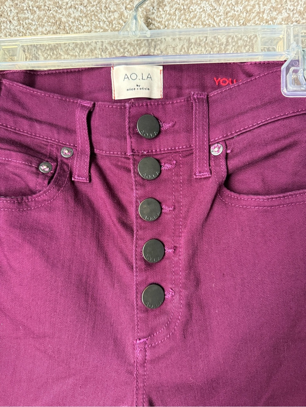 AOLA Good High Rise Exposed Button Fly Jeans - Picture 8 of 9